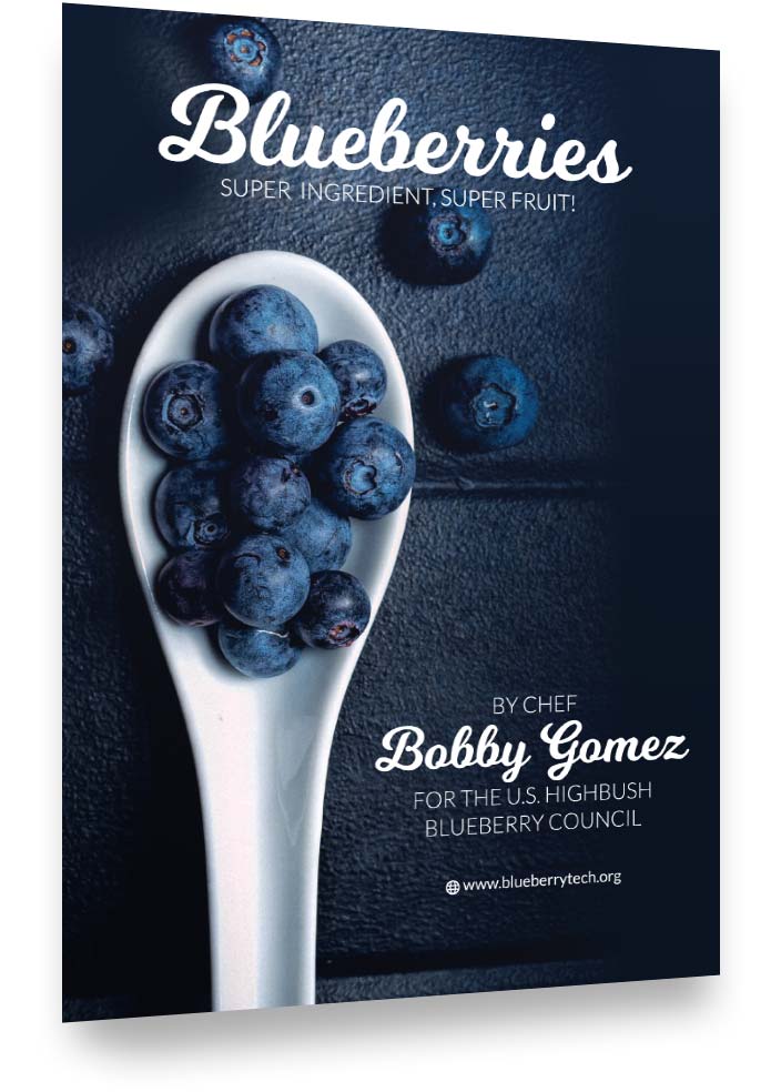 Blueberries by Chef Bobby Gomez